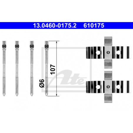 Kit d'accessoires (plaquette de frein) ATE