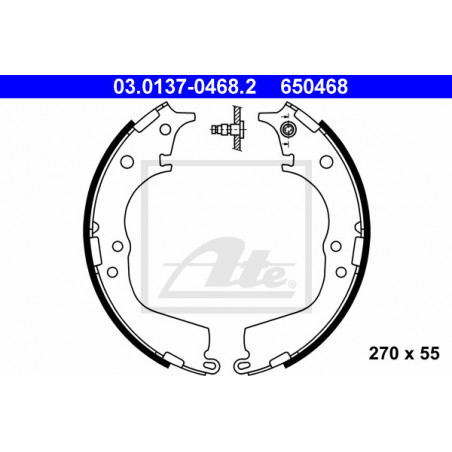 Jeu de mâchoires de frein ATE