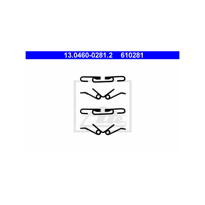 Kit d'accessoires (plaquette de frein) ATE