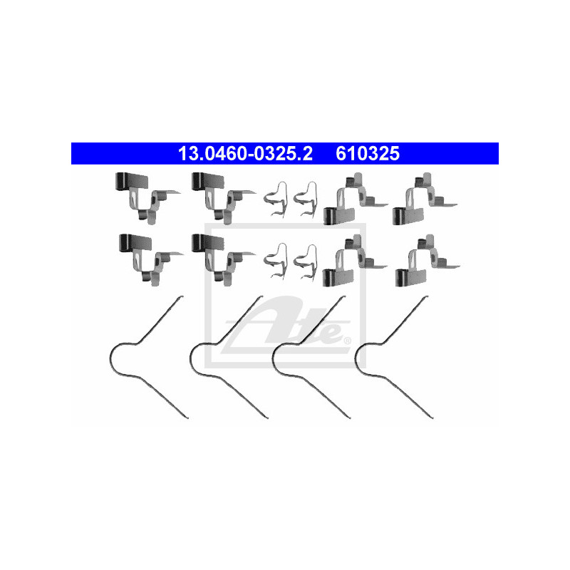 Kit d'accessoires (plaquette de frein) ATE