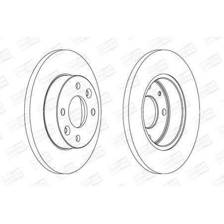 Disque de frein à l'unité...