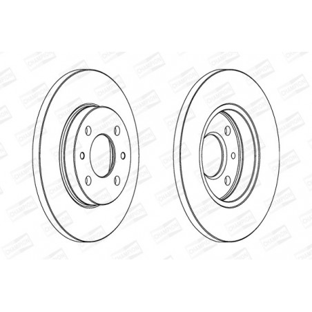 Disque de frein à l'unité...