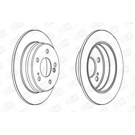 Disque de frein à l'unité...