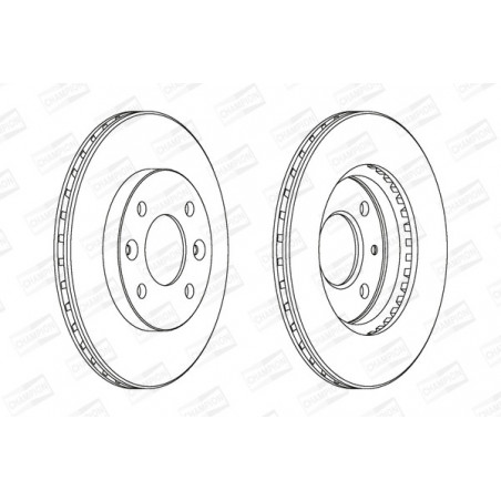 Disque de frein à l'unité...