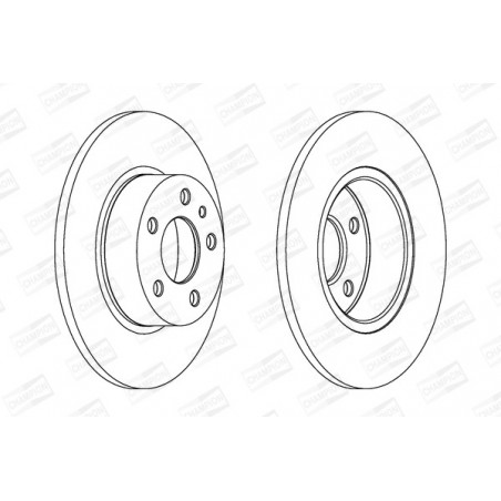 Disque de frein à l'unité...