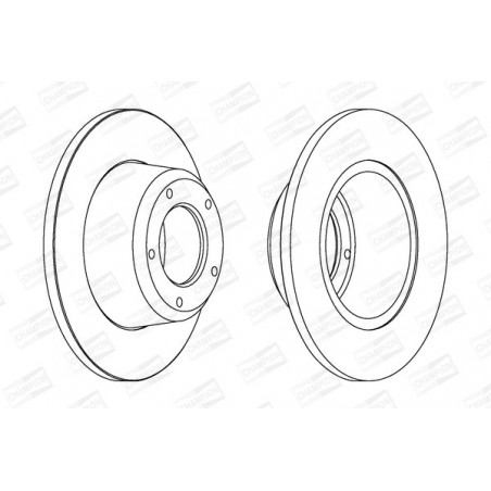 Disque de frein à l'unité...