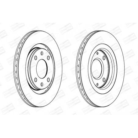 Disque de frein à l'unité...