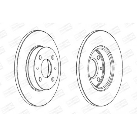Disque de frein à l'unité...