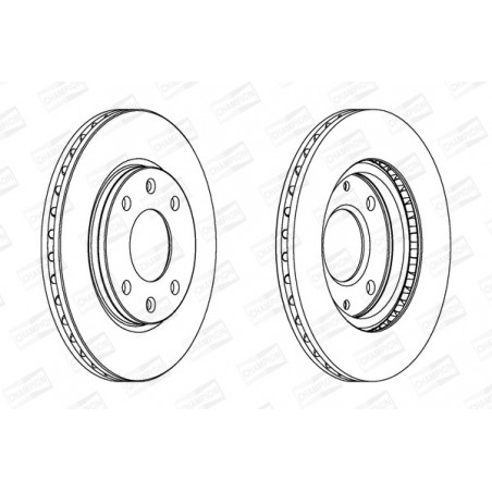 Disque de frein à l'unité...