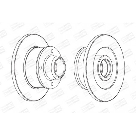Disque de frein à l'unité...