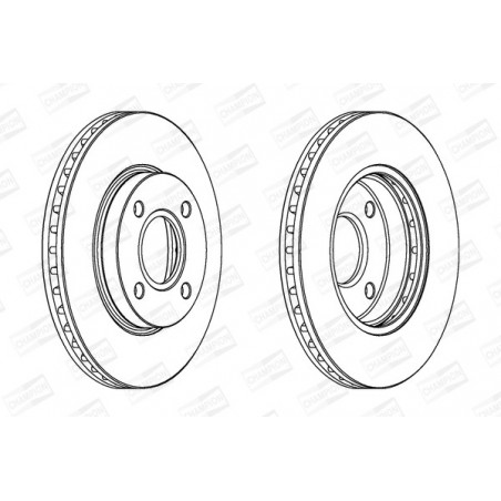 Disque de frein à l'unité...