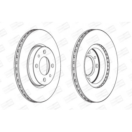 Disque de frein à l'unité...