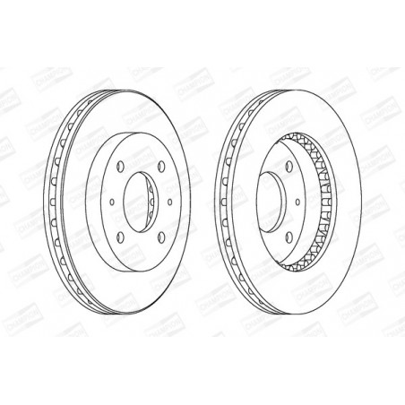 Disque de frein à l'unité...