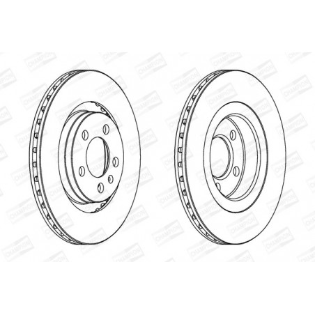 Disque de frein à l'unité...
