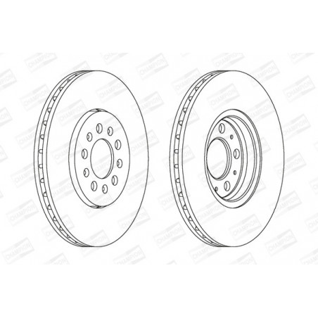 Disque de frein à l'unité...