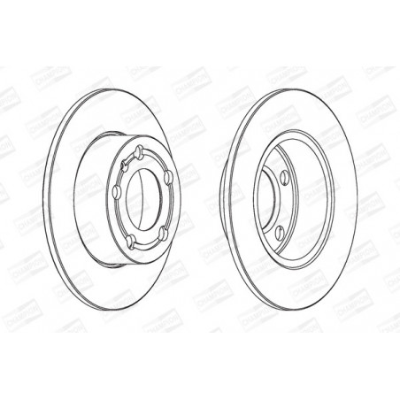 Disque de frein à l'unité...