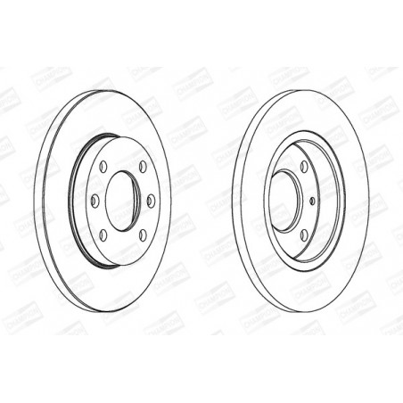 Disque de frein à l'unité...