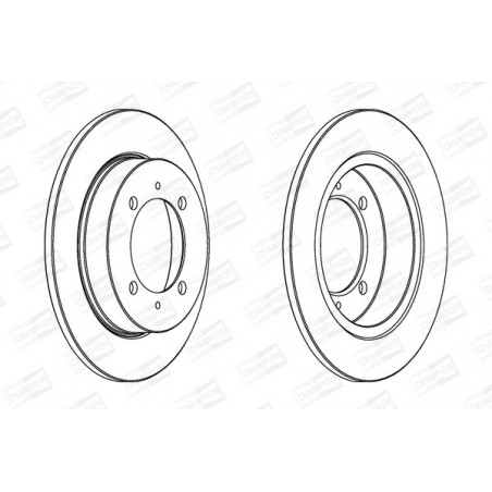 Disque de frein à l'unité...