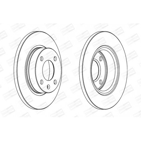Disque de frein à l'unité...
