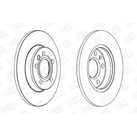Disque de frein à l'unité...