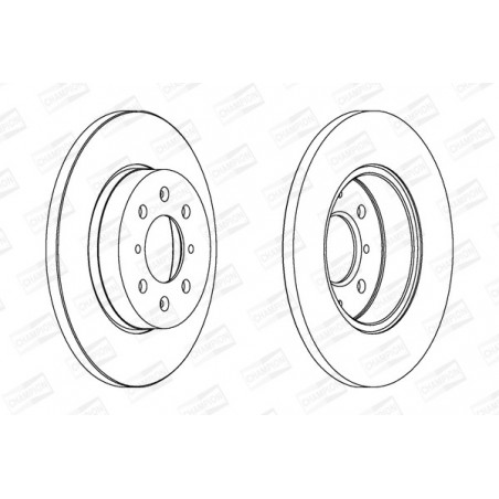 Disque de frein à l'unité...