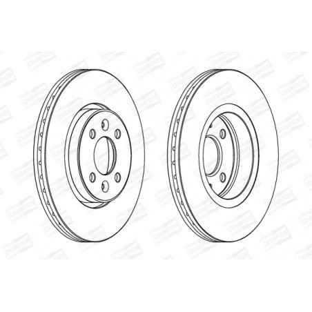 Disque de frein à l'unité...