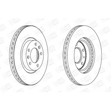 Disque de frein à l'unité...
