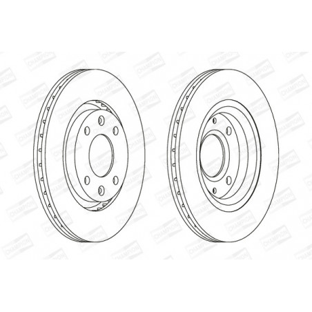 Disque de frein à l'unité...