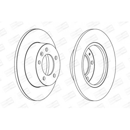 Disque de frein à l'unité...