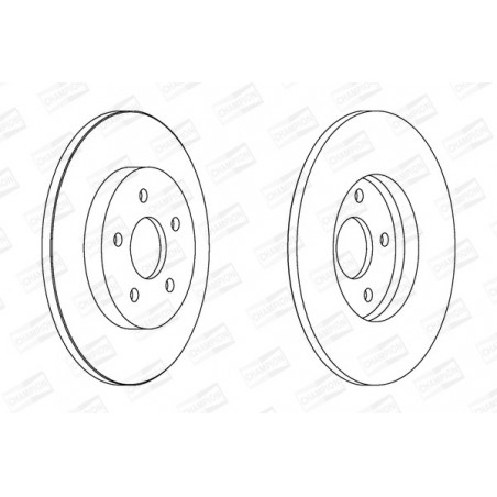 Disque de frein à l'unité...