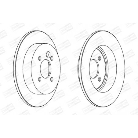 Disque de frein à l'unité...