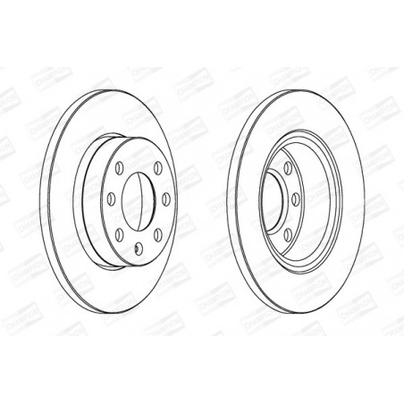 Disque de frein à l'unité...