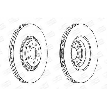 Disque de frein à l'unité...