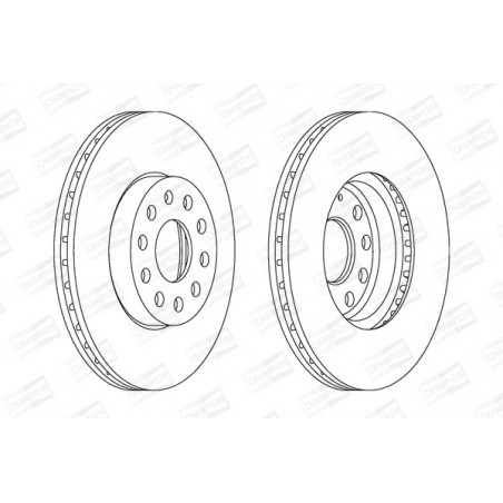 Disque de frein à l'unité...