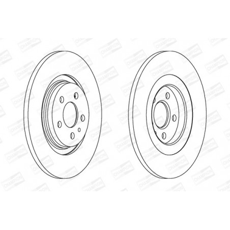 Disque de frein à l'unité...