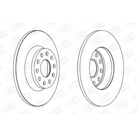 Disque de frein à l'unité...