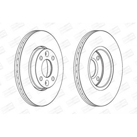 Disque de frein à l'unité...