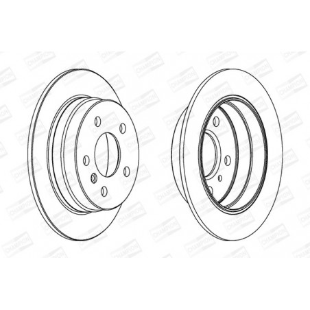 Disque de frein à l'unité...