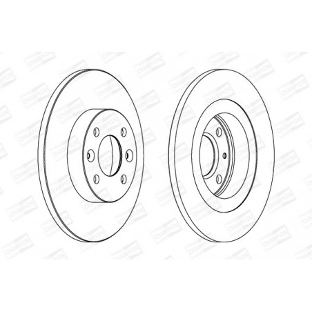 Disque de frein à l'unité...
