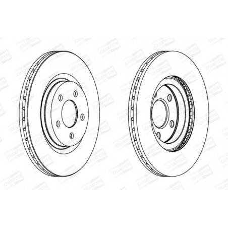Disque de frein à l'unité...