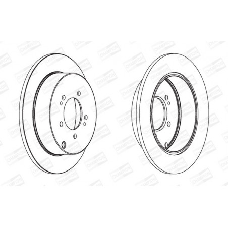 Disque de frein à l'unité...
