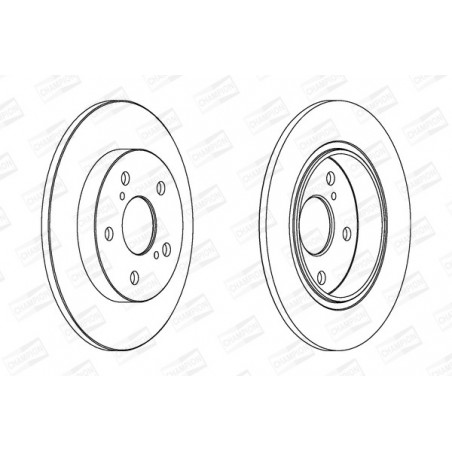 Disque de frein à l'unité...