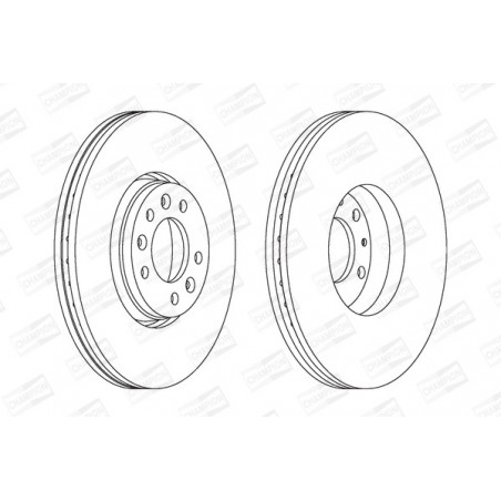 Disque de frein à l'unité...