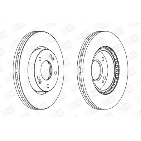 Disque de frein à l'unité...
