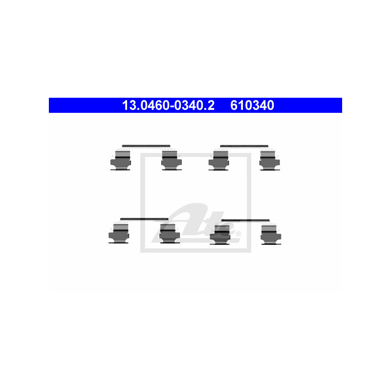 Kit d'accessoires (plaquette de frein) ATE