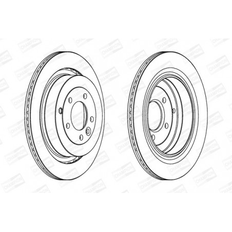Disque de frein à l'unité...