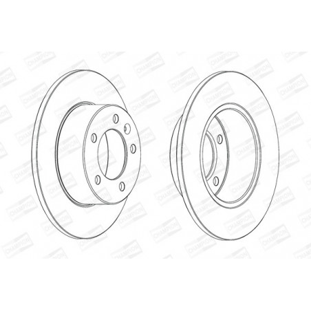 Disque de frein à l'unité...