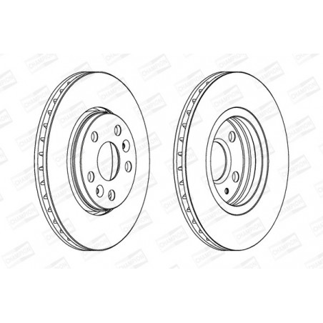 Disque de frein à l'unité...