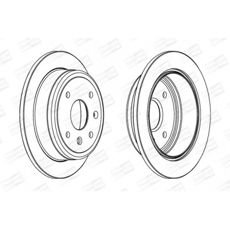 Disque de frein à l'unité...