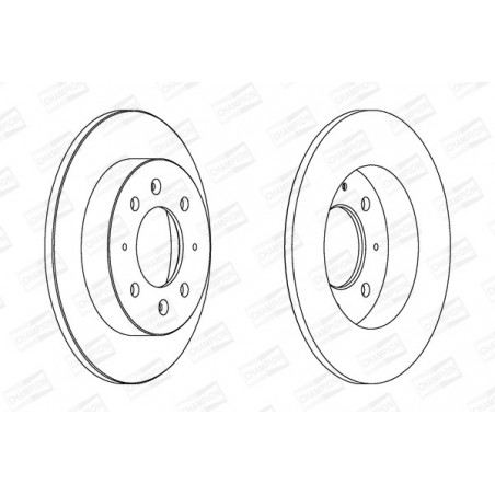 Disque de frein à l'unité...